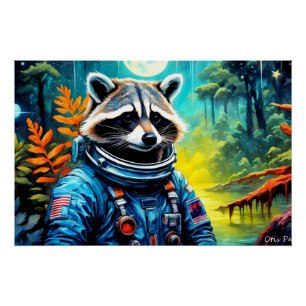 POSTER L'ÂGE DU RACCOON ACIER