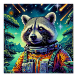 POSTER L'ÂGE DU RACCOON ACIER-NORD 2