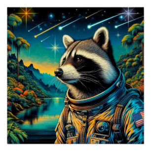 POSTER L'ÂGE DU RACCOON ACIER-NORD 4