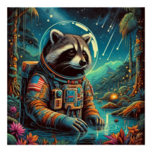 POSTER L'ÂGE DU RACCOON ACIER-NORD 6