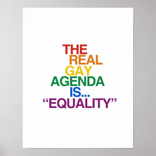 POSTER L'AGENDA DU GAY RÉEL (Devant)
