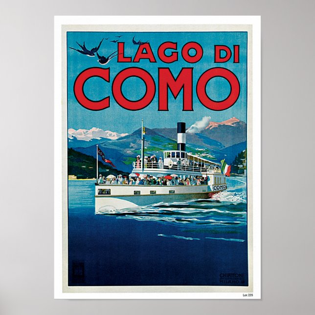 Poster Lago di Como (Devant)