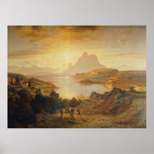 Poster Lago di Lugano - Albert Zimmermann