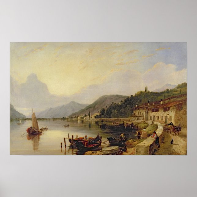 Poster Lago d'Iseo, Italie (Devant)