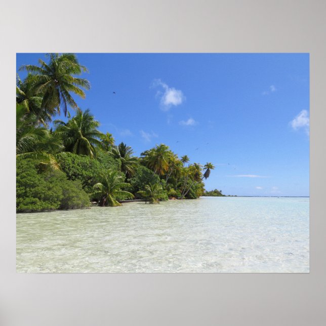Poster Lagon bleu de Rangiroa (Devant)