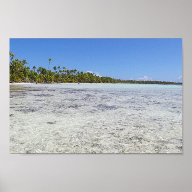 Poster Lagon bleu de Rangiroa (Devant)