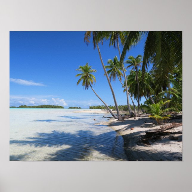 Poster Lagon bleu de Rangiroa (Devant)