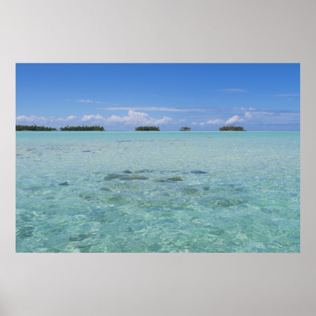 Poster Lagon bleu de Rangiroa (Devant)