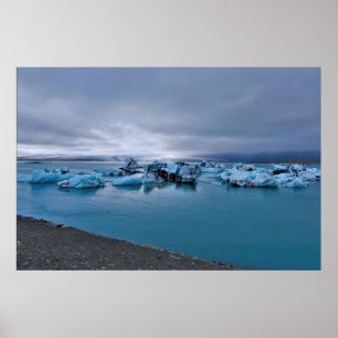 Poster Lagon des Glaciers