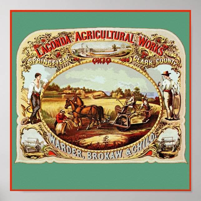 Poster Lagonda Agriculture Works (Devant)