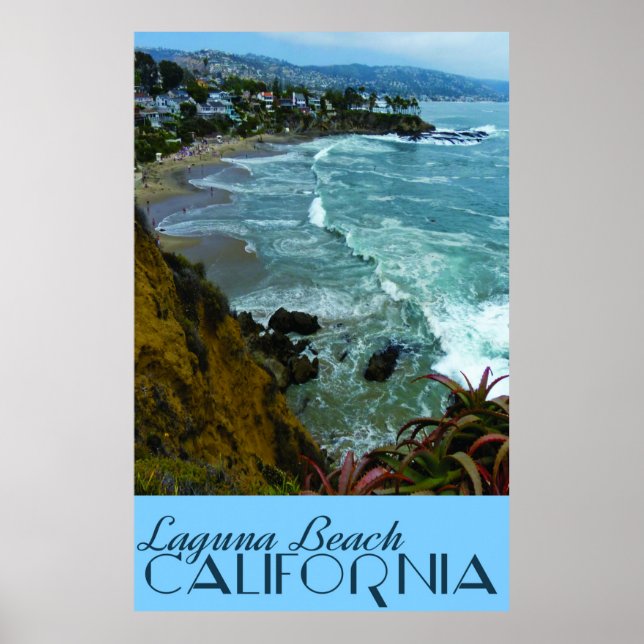 Poster Laguna Beach Californie (Devant)