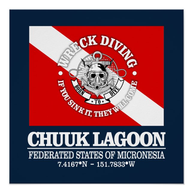 Poster Lagune de Chuuk (meilleures épaves) (Devant)
