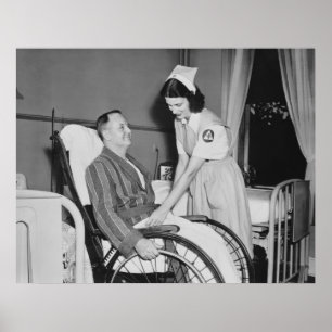 Poster L'aide de l'infirmière de Croix-Rouge : 1940