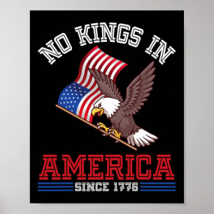 Poster L'Aigle Et Les Etats-Unis Drapeau L'Indépendance P