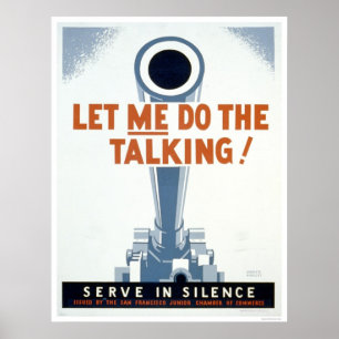 Poster Laisse-moi faire le Talking ! Servir en silence - 