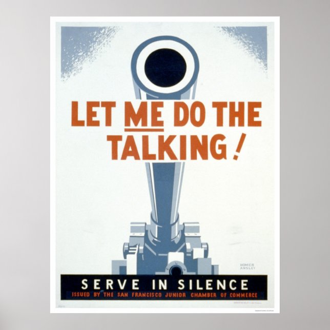 Poster Laisse-moi faire le Talking ! Servir en silence -  (Devant)