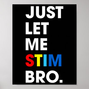 Poster Laisse-Moi Stim Bro Sensibilisation sur l'autisme