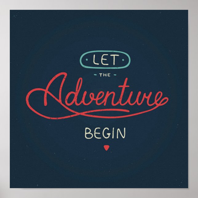 Poster Laisser Commencer L'Aventure (Devant)