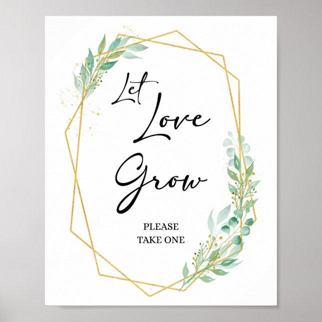 Poster Laisser Croissance Amour S'Il Vous Plaît Prendre U (Devant)