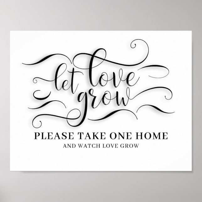 Poster Laisser l'amour grandir signe Mariage (Devant)