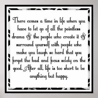 Poster Laisser tomber le drame