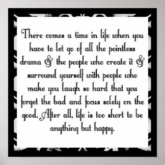 Poster Laisser tomber le drame