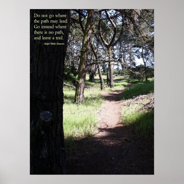 Poster Laisser un sentier (Devant)