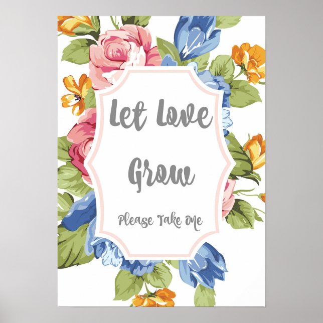 Poster Laissez l'amour grandir panneau (Devant)