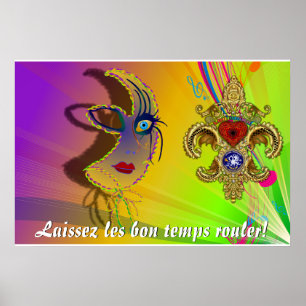 Poster Laissez les bons temps rouler ! Veuillez consulter