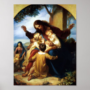 Poster Laissez Les Enfants Venir À Moi Par Carl Vogelstei