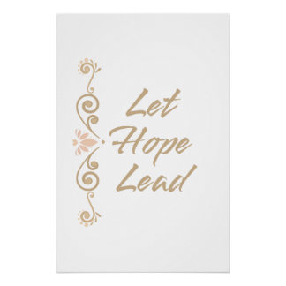 Poster Laissez l'Espoir Guider Inspirant Motivationnel