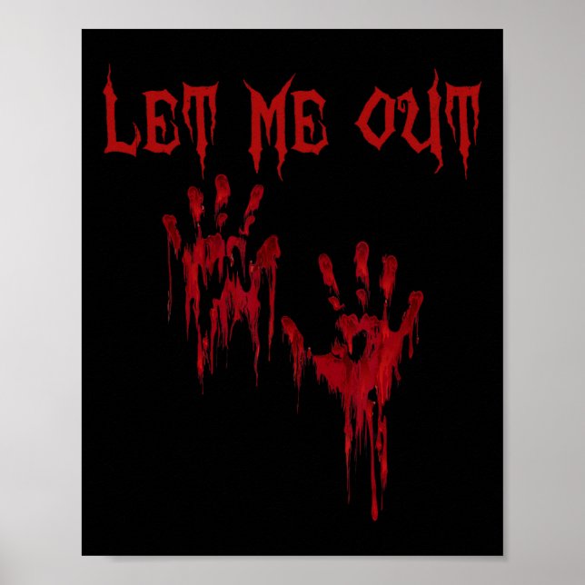 Poster Laissez-moi sortir les mains Déplaisante effroi Ha (Devant)