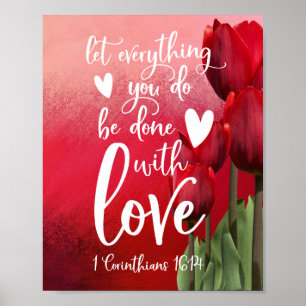 Poster Laissez tout ce que vous faites avec amour