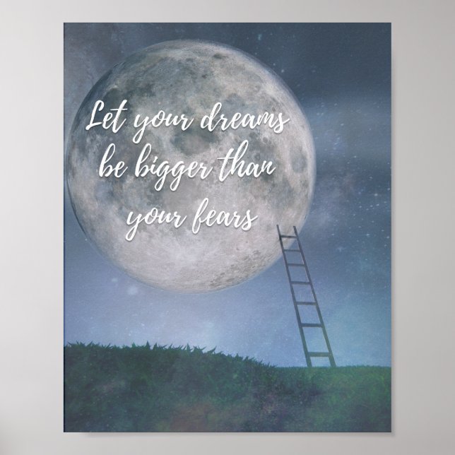 Poster - Laissez vos rêves dépasser vos peurs (Devant)