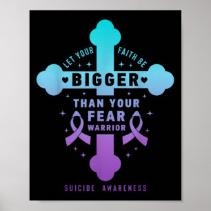 Poster Laissez Votre Foi Être Plus Grande Que Votre Peur 