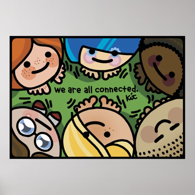 Poster laissez votre mur fonctionner. (Devant)