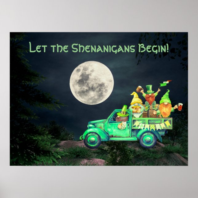 Poster Laissons les Shenanigans commencer la Pleine lune  (Devant)