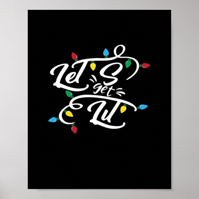 Poster Laissons-nous illuminer les lumières de Noël Drôle (Devant)
