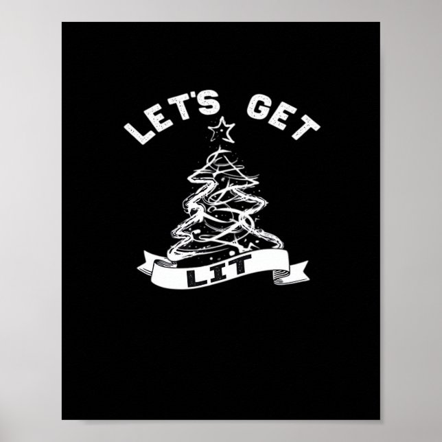 Poster Laissons tomber cette citation d'Humour de Noël dr (Devant)
