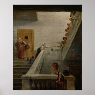 Poster Lait de distribution à la prison de St Lazare,