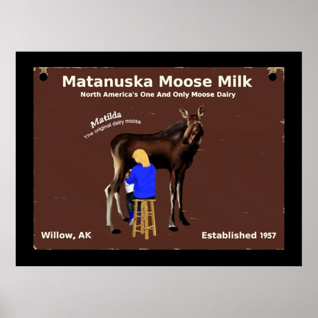 Poster Lait d'orignal Matanuska (Devant)
