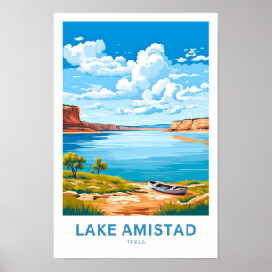 Poster Lake Amistad Texas Travel Imprimer