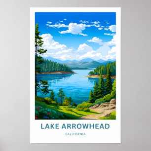 Poster Lake Arrowhead California Travel Imprimer