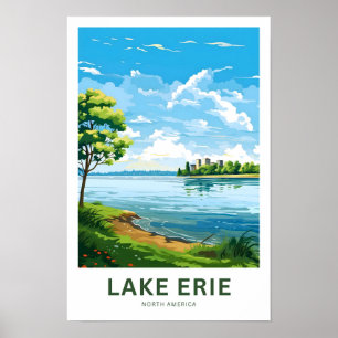 Poster Lake Erie North America