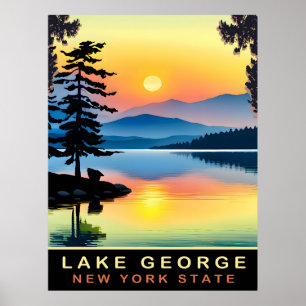Poster Lake George, État de New York, Voyage