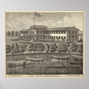 Poster Lake House, Spring Lake, NJ