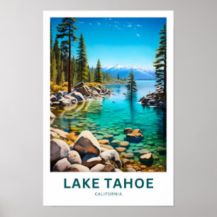 Poster Lake Tahoe California Travel Print