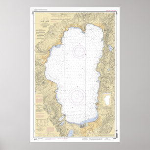 Poster Lake Tahoe Map (2004)