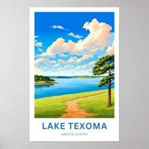 Poster Lake Texoma United States Travel Print