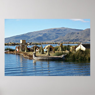 Poster Lake Titicaca, Floating Island